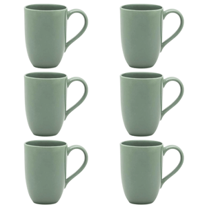 6 Canecas Flat Verde